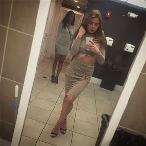 Gorgeous off shoulder two piece set